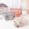 Large-capacity Three-dimensional Triangle Grid Storage Bag Large-capacity Women's Portable Sundries Change Storage Bag Lipstick and Makeup
