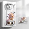 Crystal Rose Bracket Suitable for Apple 13promax Mobile Phone Case 16 Huawei 15 Electroplated Frameless 14 Transparent 11