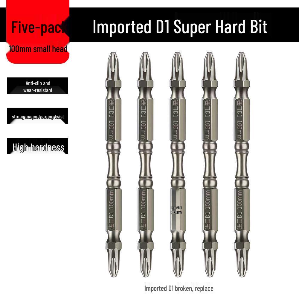 High-Hardness German-Style Phillips Screwdriver Bits with Strong Magnetic Anti-Slip Ring for Electric and Air Screwdrivers