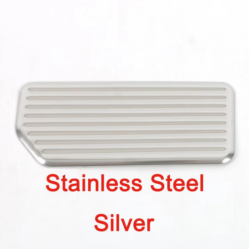 Car Footrest Cover Foot Rest Dead Pedal Stainless Steel Cover Frame For Honda Accord 11th  2024 Auto Interior Accessories Sliver