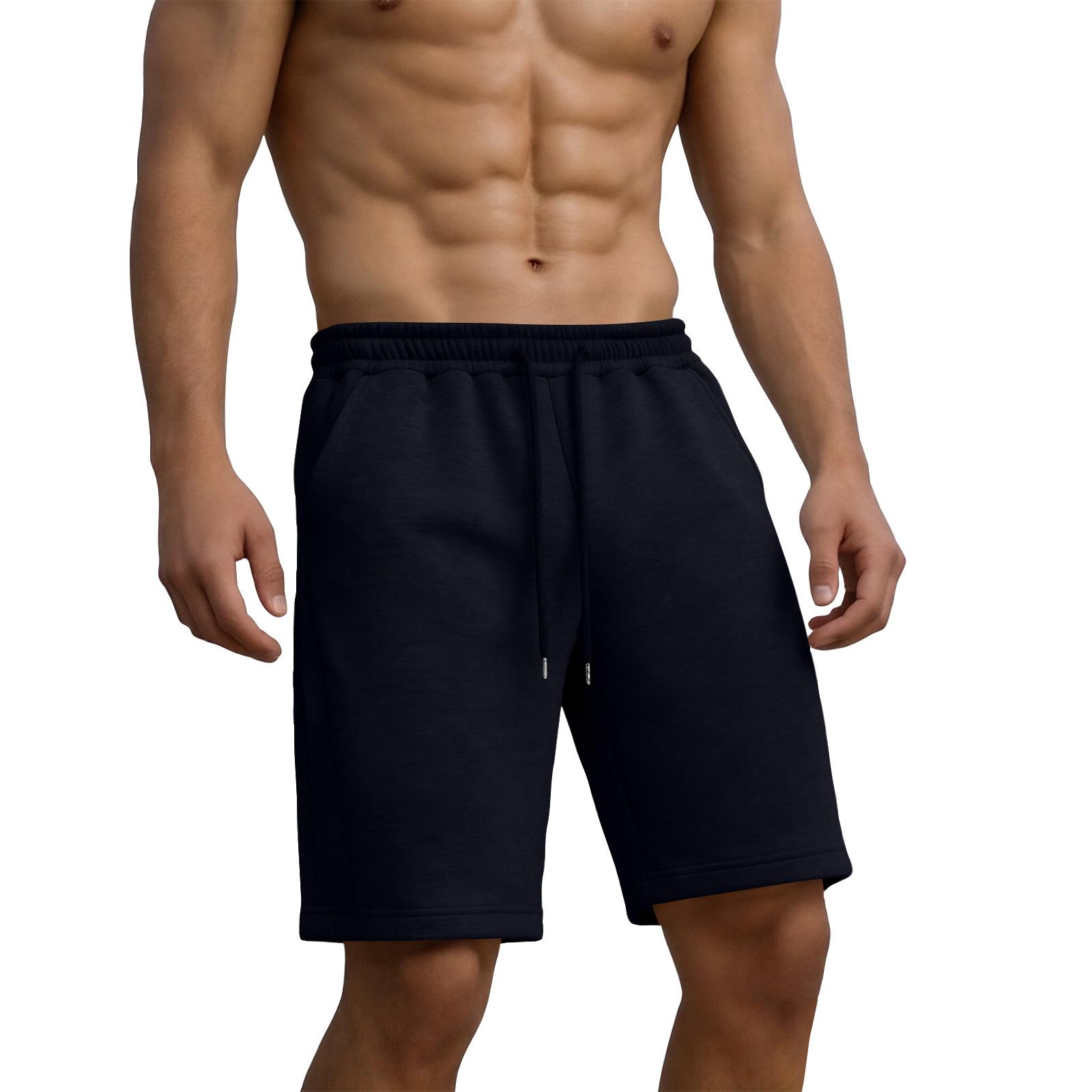 Men s Casual Quick Dry Multi Pocket Shorts with Adjustable Drawstring Waistband for Outdoor Sports Activities XXL чёрный