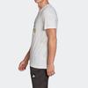 T-Shirts Herren Weiß Rundhals Mäßig Gerader Schnitt FN1736
