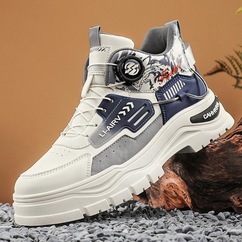 High-top men's shoes new in autumn and winter, men's casual shoes fashionable outdoor Martin boots retro shoes