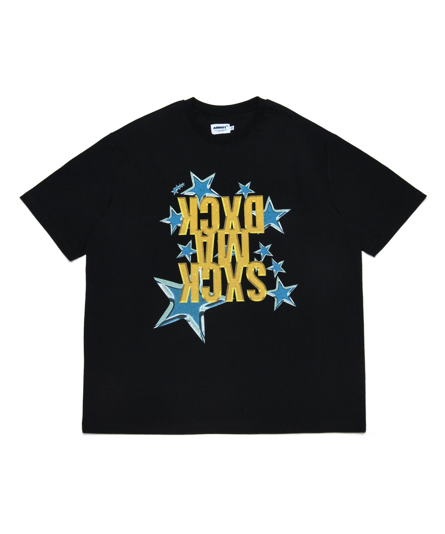 A Note Chrome Star T-Shirt Black 1