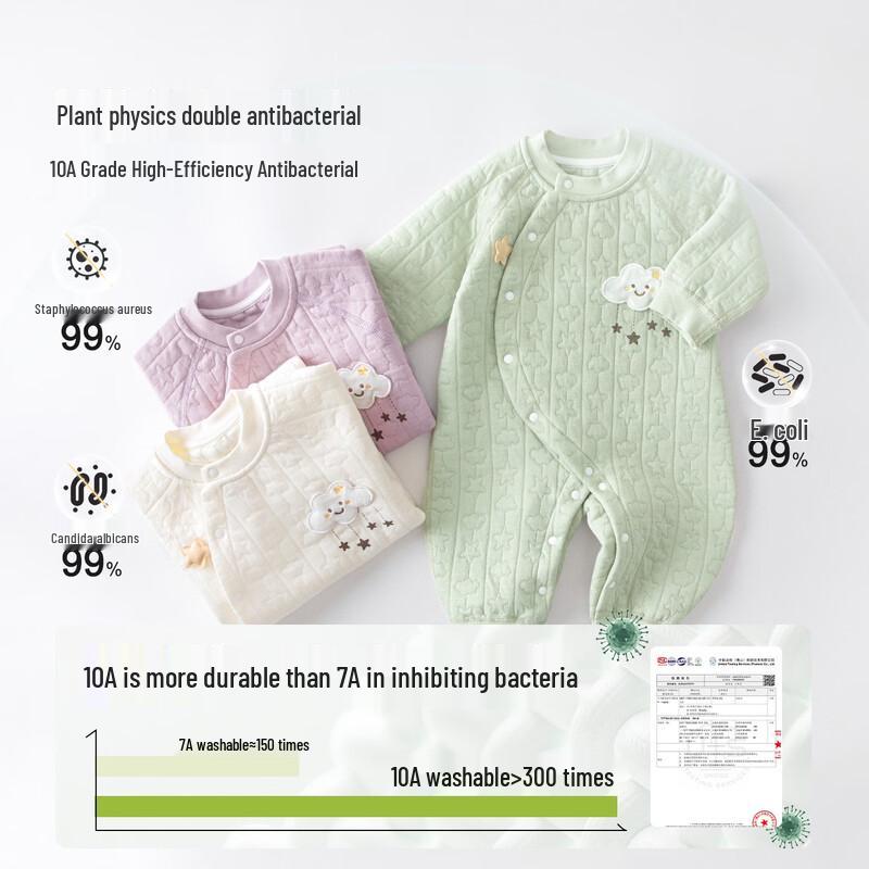 Baby Warm Ginger Velvet Padded Jumpsuit 66