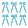 6Pcs Velvet Ribbon Bow Tie Christmas Tree Decorations Xmas Ornaments for Home Party Garland Festive Holiday Decor Indoor Outdoor Use