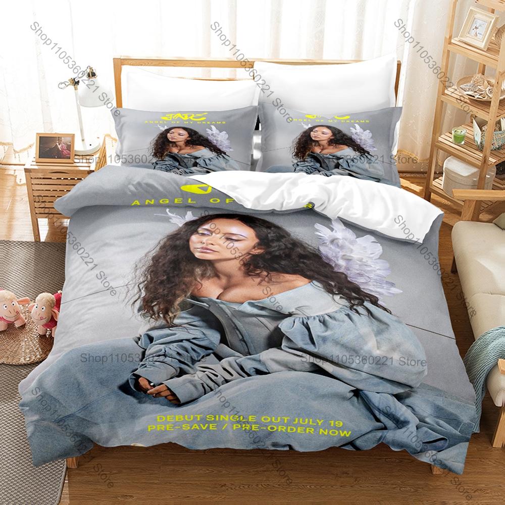 JADE Angel Of My Dreams Bedding Set Duvet Cover + 2 Pillowcases Jade Thirlwall Pop Singer Single Cover Bedroom Decor