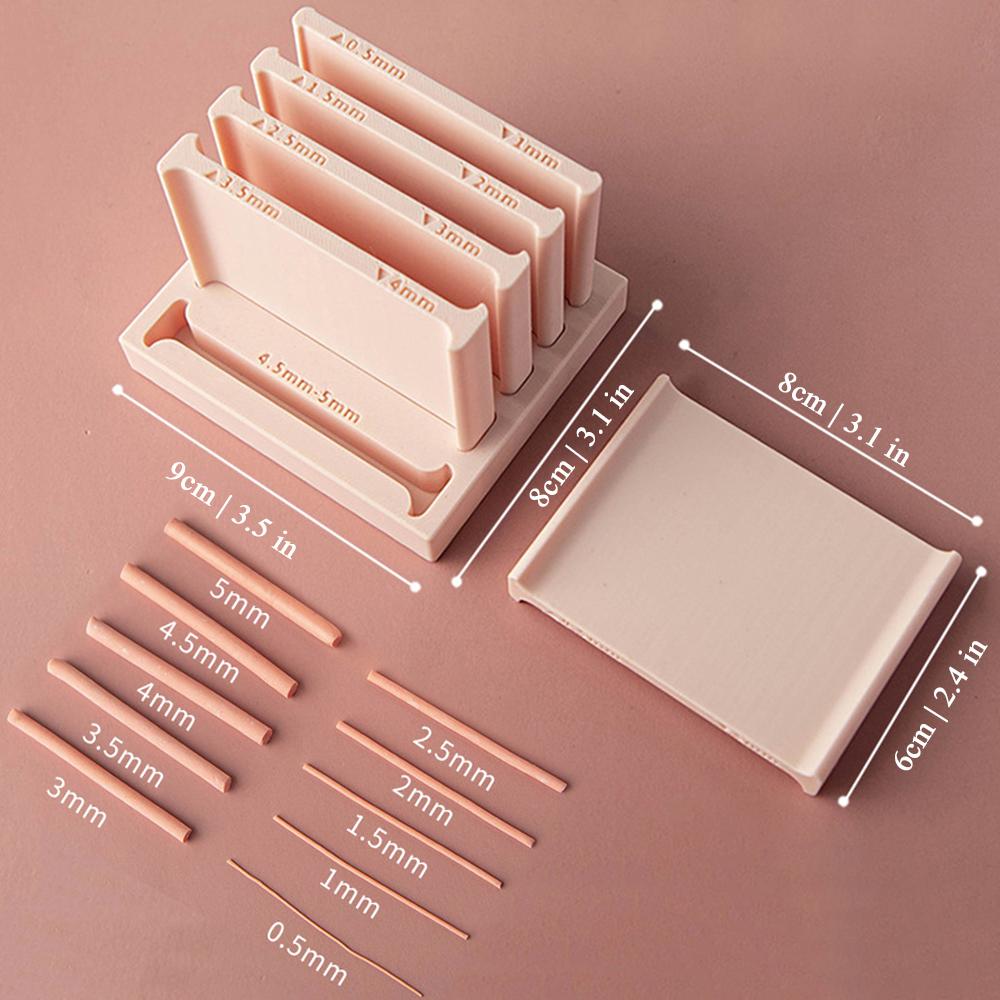 5Pcs Clay Thickness Guide Set With U-Shaped Strip Maker Multi-Size Plastic Shaper For Polymer Clay Making DIY Pottery Handcraft