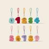 Creativity Plush Numbers Pendant Keychain Cute Doll Design Bag Charm Backpack Hanging Piece Car Key Chain Accessories Gift A735
