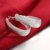 New Hoop Earrings For Women Wedding Gift Fine Europe Jewelry Christmas Gift Engagement Party