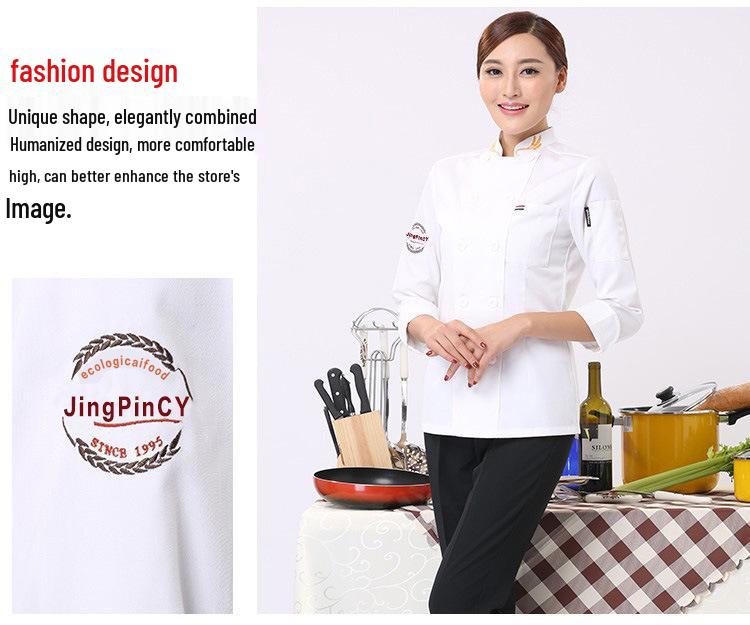 Kochuniform: Herren Langarm & Damen Kurzarm Arbeitskleidung für Herbst/Winter