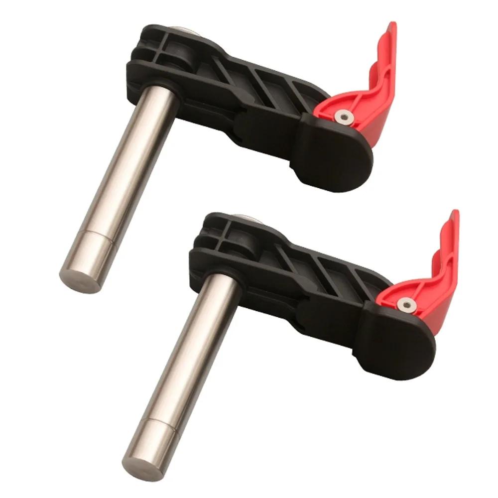 2Pcs Workbench Bench Dogs Hold Down Clamp,Desktop Quick Acting Clamp Fast Fixing Wood Board Woodworking Desktop Press Tool