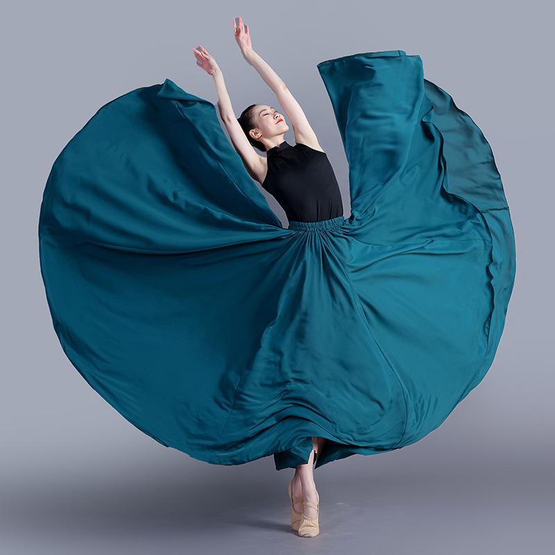 Gonna in Chiffon a 360/540/720 Gradi Balletto Danza del Ventre Donna Gonne Lunghe Gitane Abbigliamento da Pratica per Ballerine Gonna da Ballo Assortita