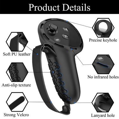 Anwendbar Oculus/Meta Quest 3 Griff Silikon Schutzhülle rutschfeste Gamepad Abdeckung VR Zubehör
