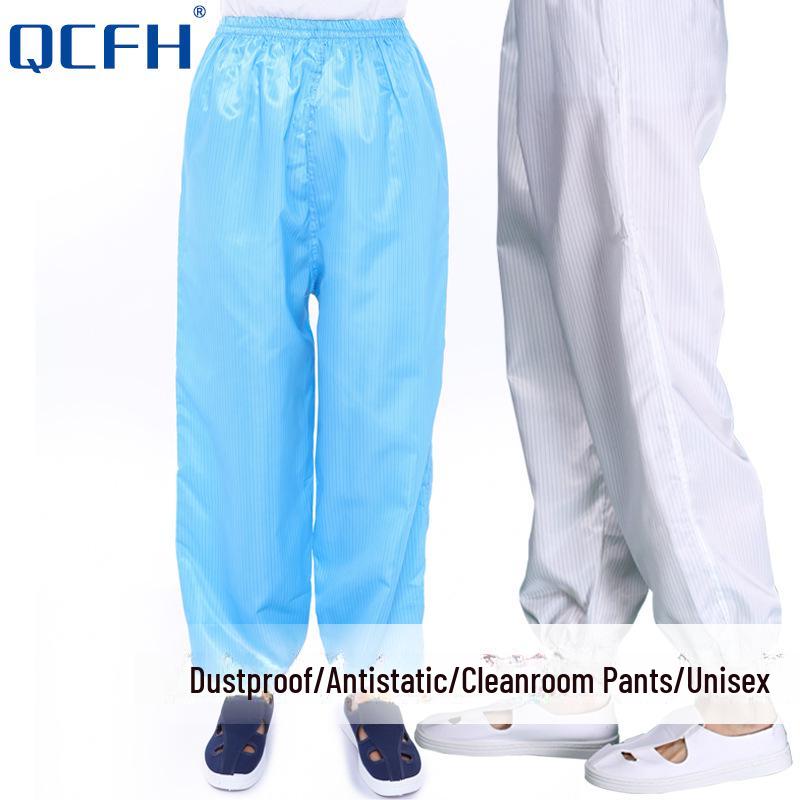 

Unisex Anti-Static Dust-Free Work Pants - Blue/White 2XL