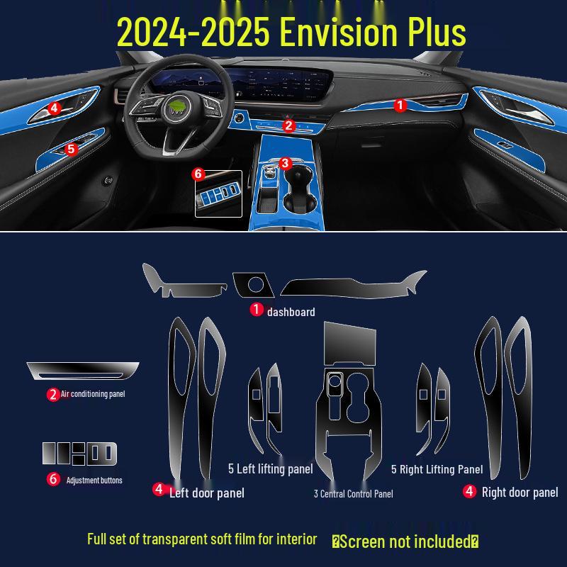 Buick Envision Plus Navigation Tempered Film: Interior Protection for 25 Models