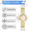 Women's Watch Sparkling Diamond Gold Cute Fashionable Roman Analog Display Waterproof Quartz Clock Golden Fashion Watch Women's Accessory - Birthday