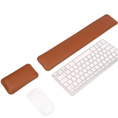 New PU Leather Mouse Pad Wrist Support 9 Colors Non Slip Hand Support Ergonomic Home Office
