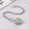 925 Pure Sterling Silver Bracelet for Women Shining AAAAA Zircon Bracelet Pure Silver Fine Jewelry Birthday Gift for Her Wife [Dankadi] & (17cm,
