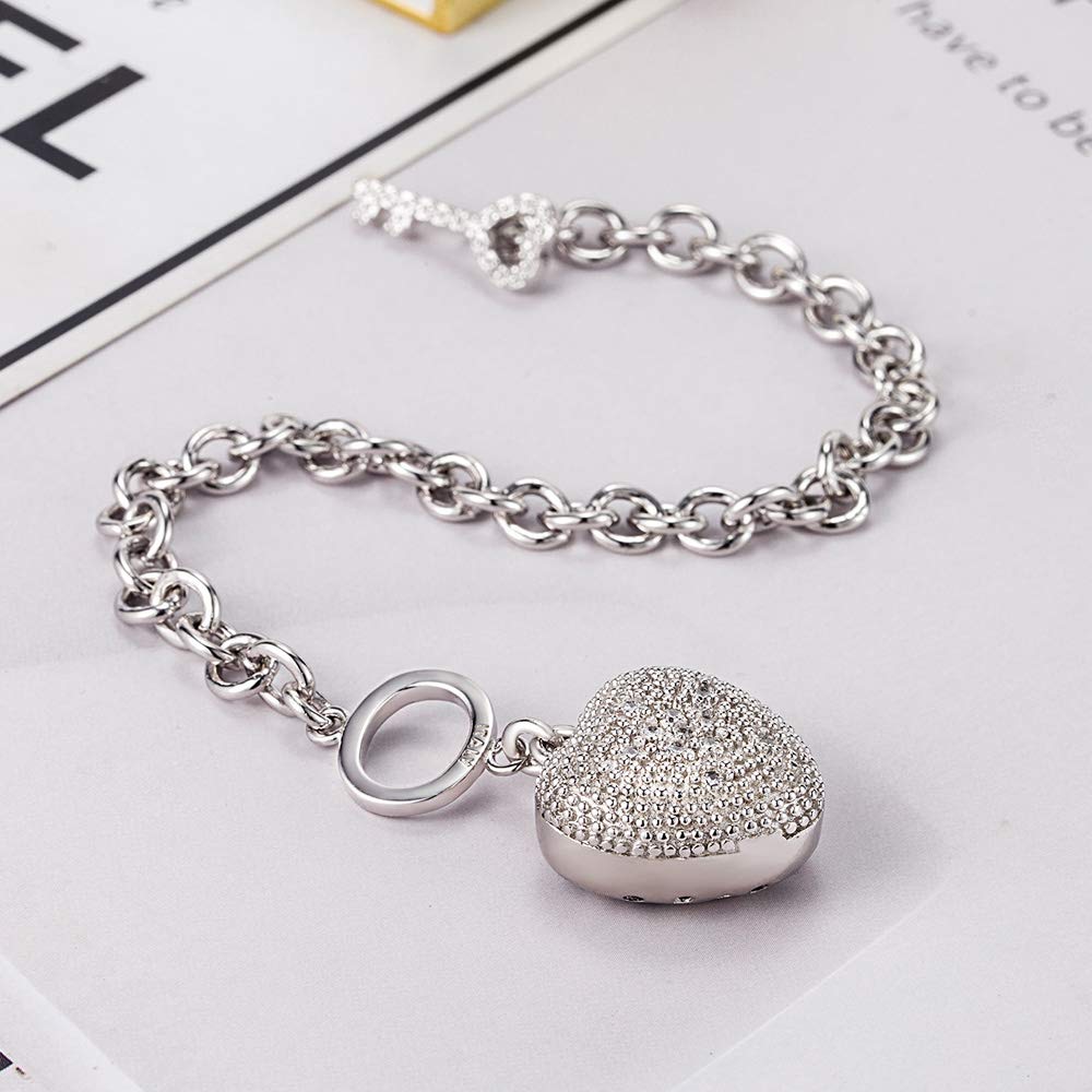 925 Pure Sterling Silver Bracelet for Women Shining AAAAA Zircon Bracelet Pure Silver Fine Jewelry Birthday Gift for Her Wife [Dankadi] & (17cm,