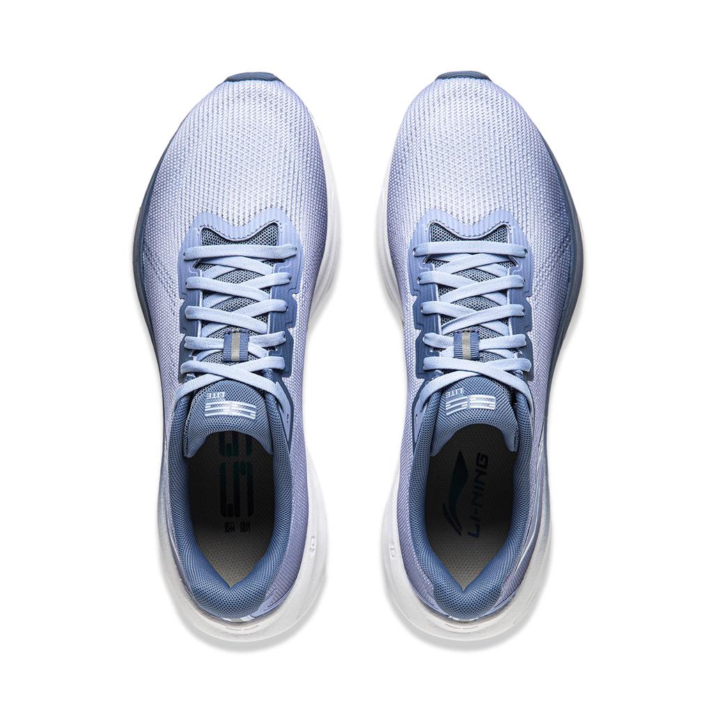Li Ning Version 2.0 Cushioning Slip Resistant Abrasion Resistant Breathable Low top Sprint Running Shoes Men's Blue ARSU009-1