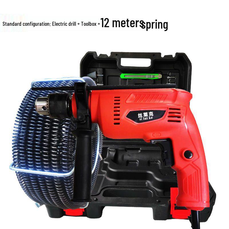 Dragamine Elettrico per Tubi, Strumento per la Pulizia delle Fogne e Sbloccante per WC - Sbloccato o Rimborso.