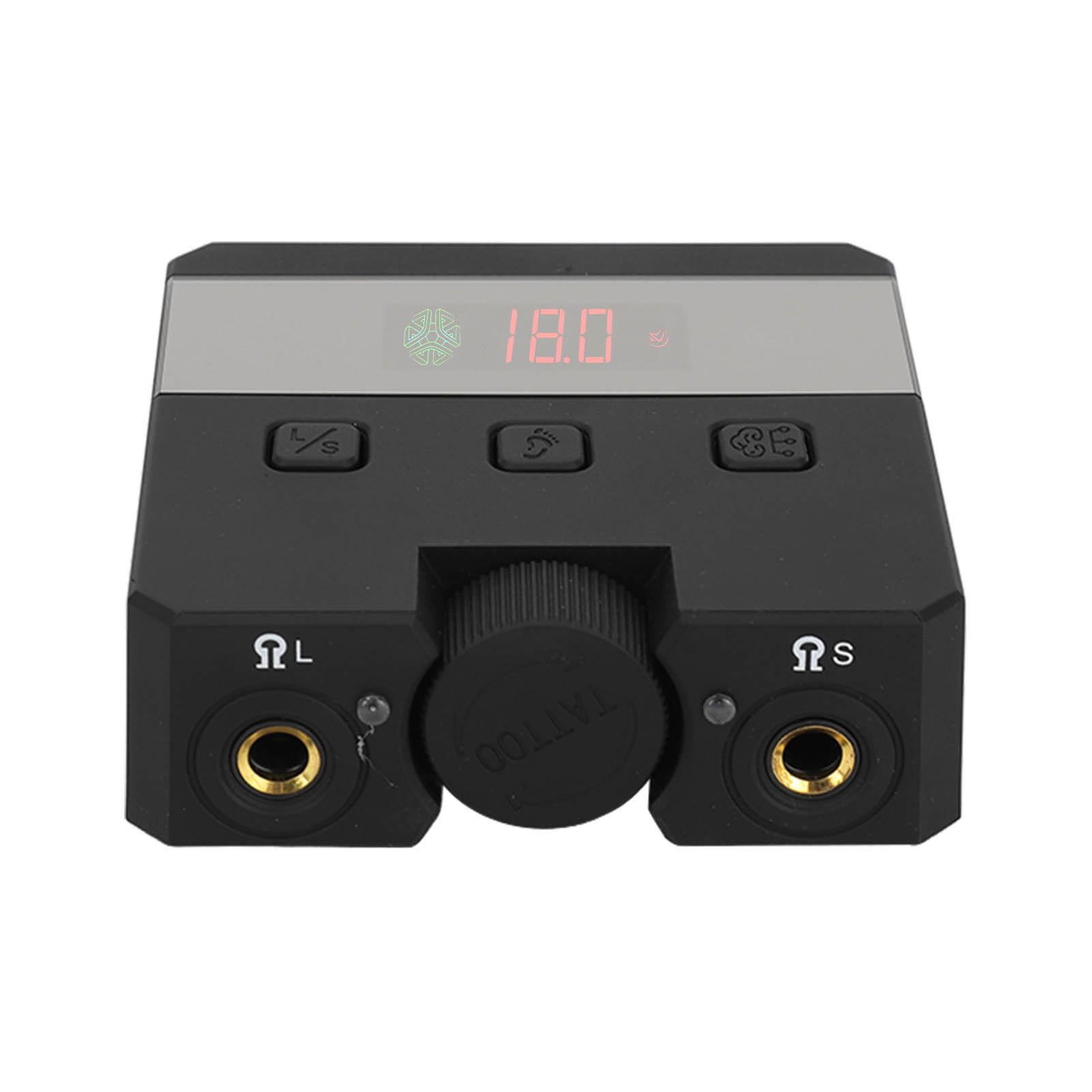 

Digital Tattoo Power Supply High Power Liner Shader Voltage Adjustable Universal Black LED Tattoo EU Plug