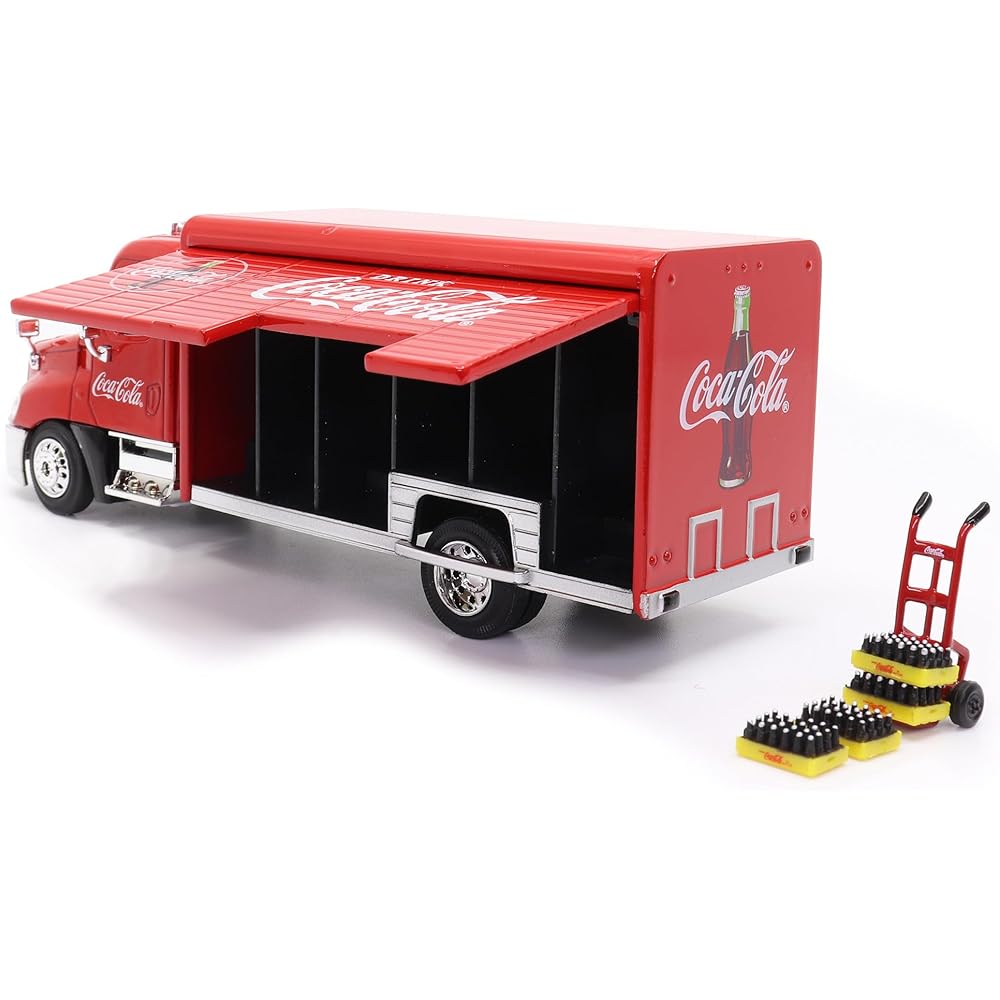 Coca-Cola Getränke-Lieferwagen mit Zubehör
