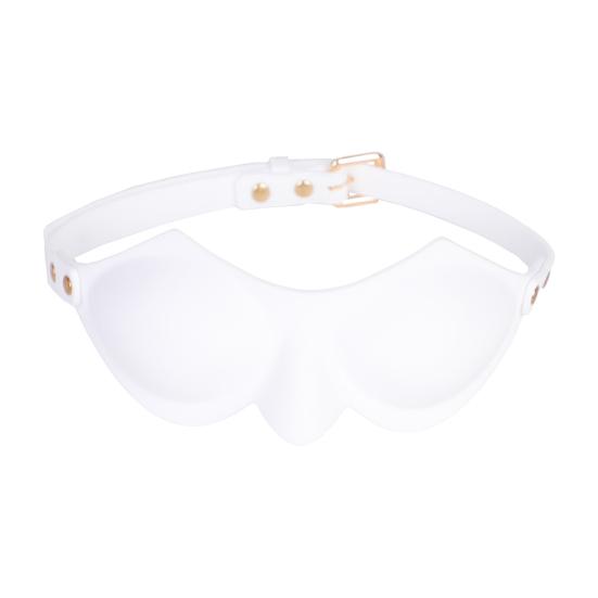 BDSM Silicone Blindfold with Adjustable Strap Light-Blocking Eye Mask for Sensory Play Intimate Games Soft Discreet Adult Toy for Couples' Roleplay