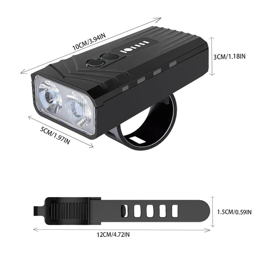 powerful Bicycle Front Light Bright Bike Led Flashlight Intelligent Light Sensor USB Rechargeable MTB Bike Lamp Cycling lantern
