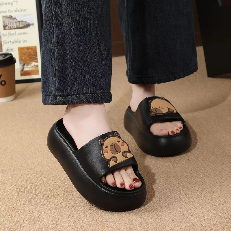 New slippers women's summer outer wear thick bottom non-slip casual comfortable love word women's cool slippers beach