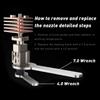 For B Hotend Assembly with Removable Hardened Steel Nozzles Hotend for B X1C Series 3D Printers