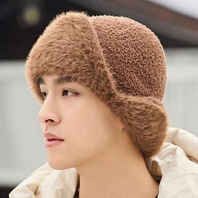 Soft Warm Head Hat Men Women's Autumn Winter New Ear Protection Warm Mongolian Hat Windproof Cold Winter Knitted Cotton Hat
