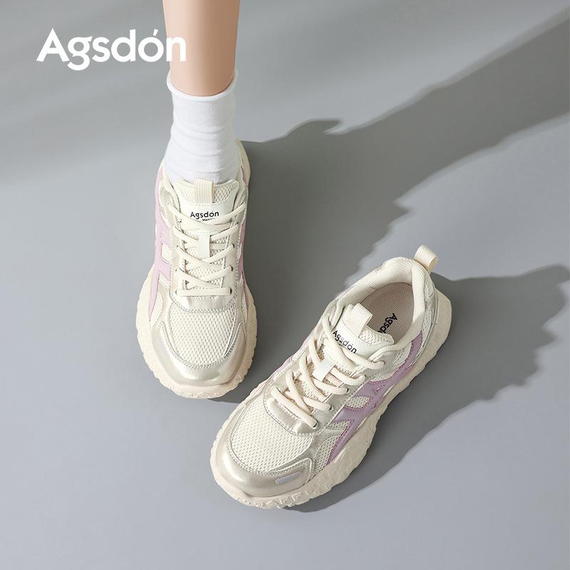 Augustus Dengde training shoes women's 2025 new autumn fashion platform dad shoes lightweight Forrest Gump casual sports shoes