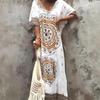 Women's Ethnic Beach Dress Printed Positioning Human Cotton Beach Hoodie Turkish Robe