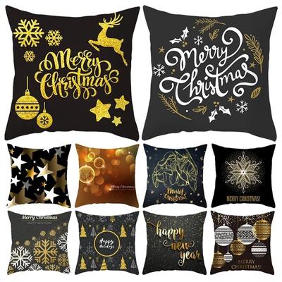 Christmas Themed Pillowcases Car Accessories Office Santa Claus Living Room Sofa Home Pillowcases