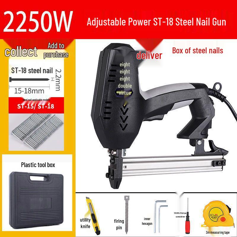 Electric F30 Dual-Use Pneumatic Straight Brad Nail Gun for Woodworking