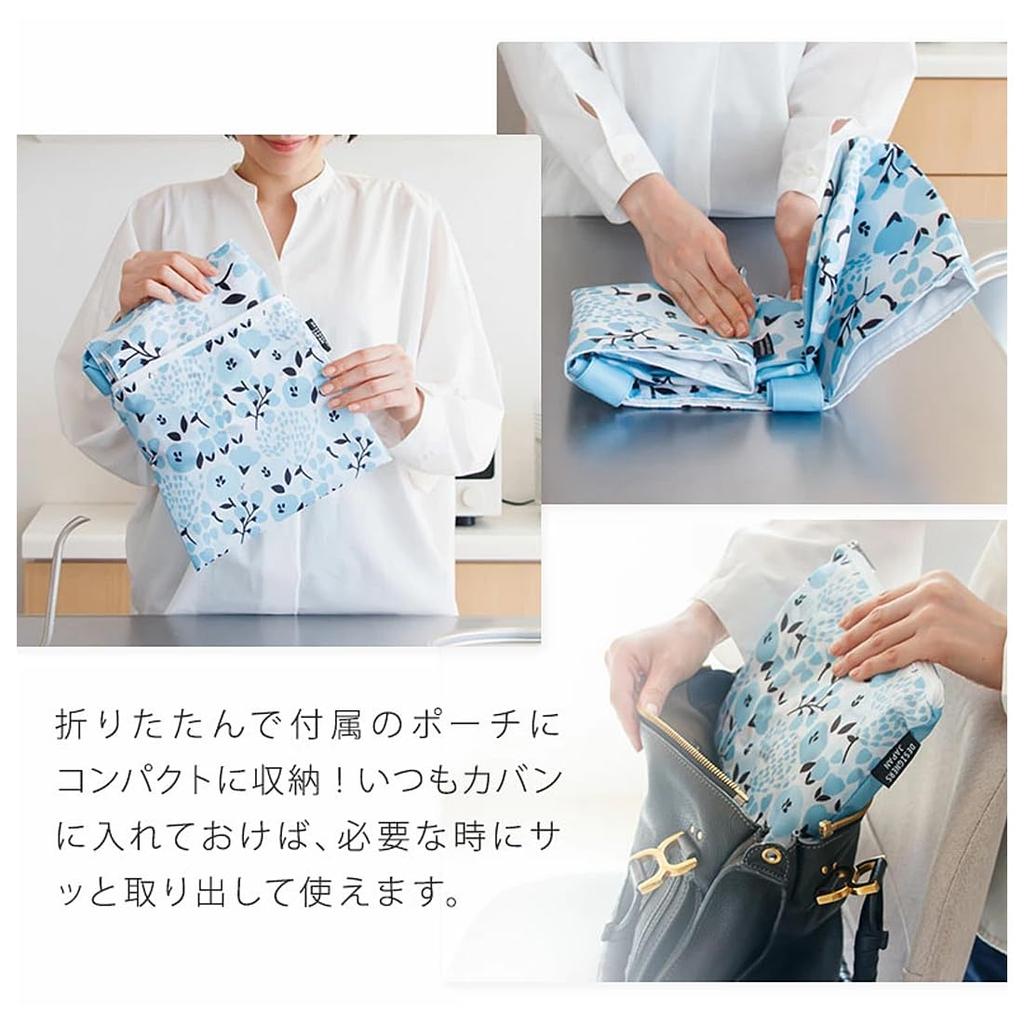 Prairie Dog Cooler Large Bag with Cute Storage Pouch Blue Flower Bag, Zippered, Foldable, Capacity, Eco-Friendly (Light Design)