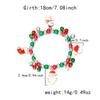 Christmas Bracelet for Women Fashion Elegant Christmas Tree Santa Snowflake Pendant Beaded Bracelets Holiday Party Jewelry Gift for Girls