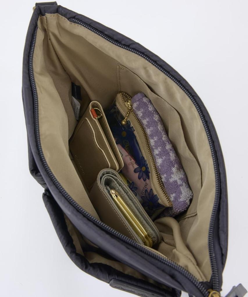 Legato Largo Dot Series Shoulder Bag, A5 Size, Water-Repellent, Bucket-Shaped, Lightweight