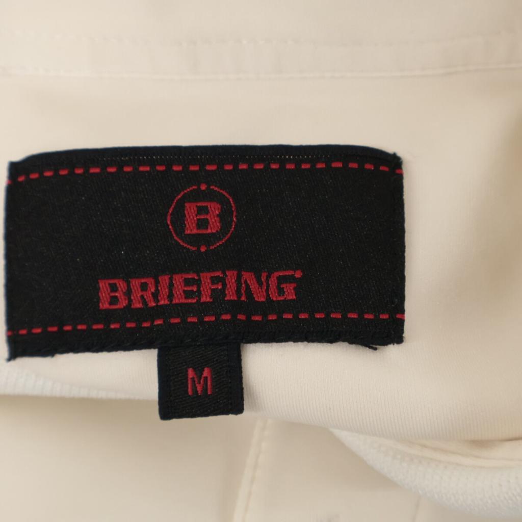 BRIEFING BRG241M18 Ivory CE MS Logo Tape Polo Relaxed Fit Tops M IvoryUsed
