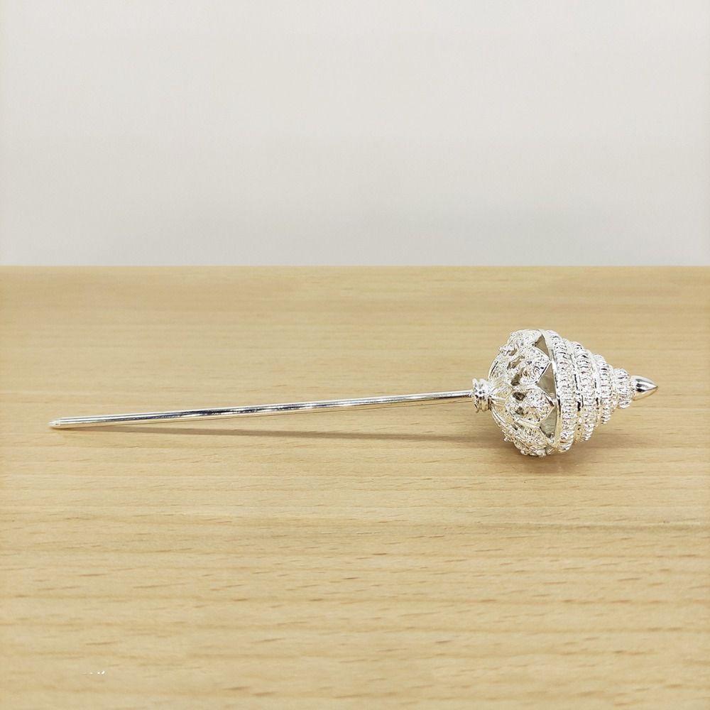 Ancient Style Headwear Thai Headdress Leaf Ancient Hanfu Headwear Metal Hair Sticks Pagoda Gold Dai Style Hair Clip Women