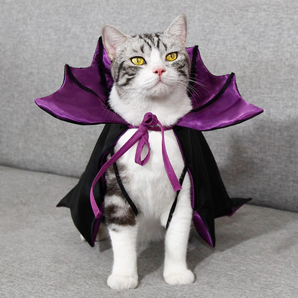 Cute Bat Cape for Dogs Cats Vampire Cape Cat Dog Costume Spooky Party Pet Cosplay Transform Outfit