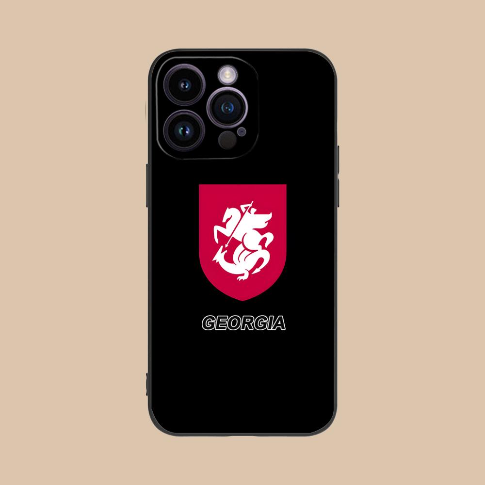 

Georgia Flag Mobile Cell Phone Case for iPhone 17 16 15 14 13 12 11 X XR XS 8 7 Air Pro Max Plus Mini Colorful Cover Cellphones iPhone 7 Plus