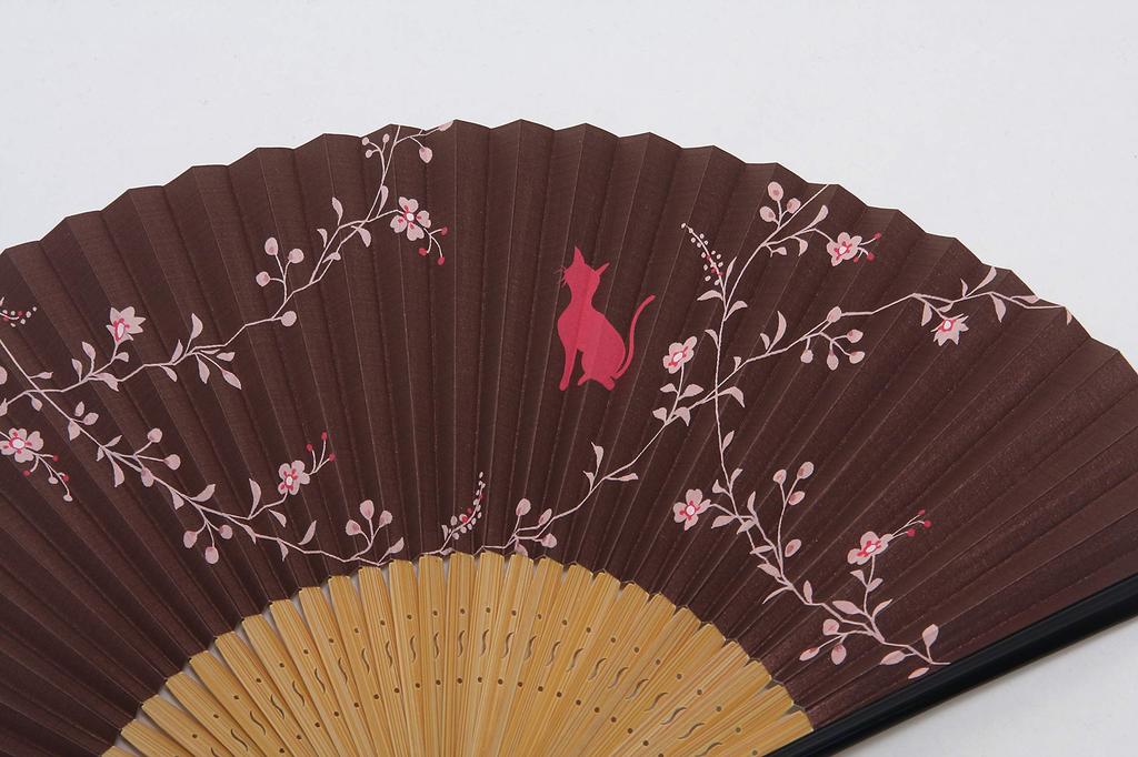Faltfächer mit Lüfter Geschenk Hergestellt in Cat Pink [Hasegawa] Damenetui, Schachtel, Japan, Design,