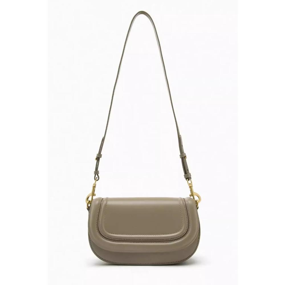 New Wide Strap Armpit Saddle Bag Fashion High-end Pu Leather Crossbody Bag Trendy Small Mobile Phone Bag Hand Bags