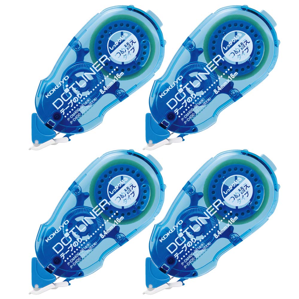 KOKUYO Dotliner Tape Strong Refill Pack of 4 Glue, Adhesive, (TA-D400-08X4-L1) синий