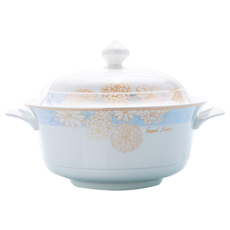 Dishes and dishes set Household tableware set Ceramic bowl Bone china simple bowl and dishes Household full set