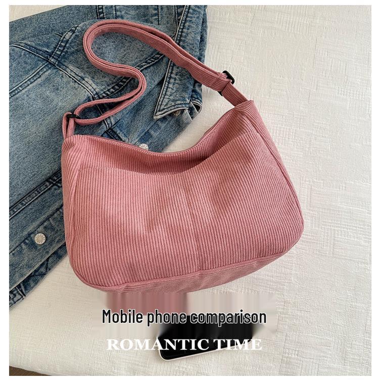 Trendige Damen-Freizeit-Crossbody-Knödeltasche im koreanischen japanischen Stil mit großem Fassungsvermögen