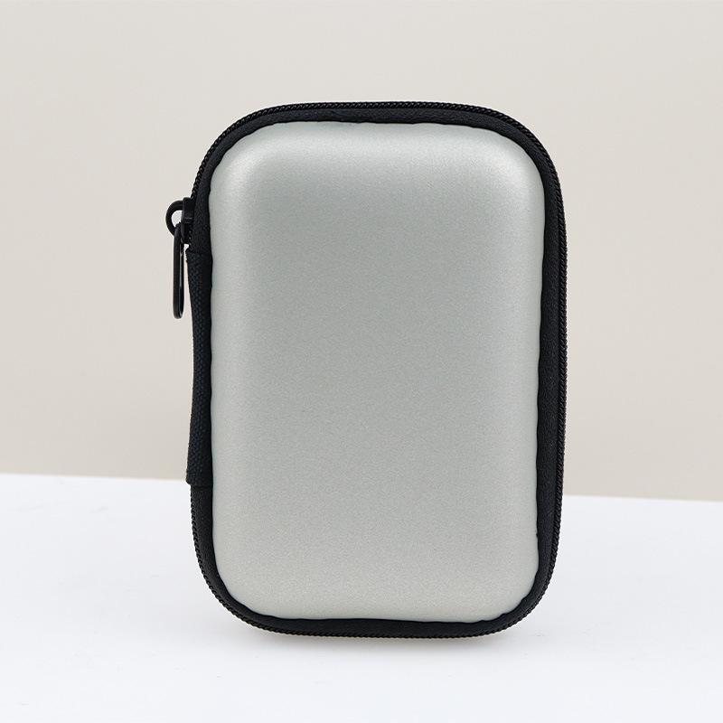 Eva Storage Bag for Earphones, CCD Camera, and Data Cable - Compact PU Zipper Design